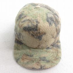 中古 フリース キャップ 90年代 90s 耳当て付き USA製 茶他 ブラウン 迷彩 25aug12