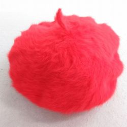 中古 カンゴール KANGOL ベレー帽 アンゴラ 赤 レッド 25aug20