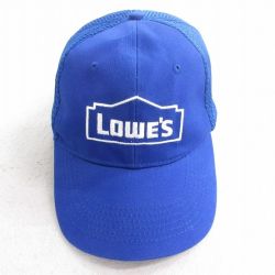 【20%OFF】中古 キャップ LOWES 刺繍 コットン 青 ブルー 25aug26