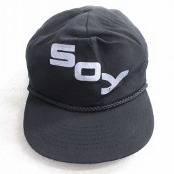 中古 キャップ 90年代 90s SOX コットン 黒 ブラック 25oct04