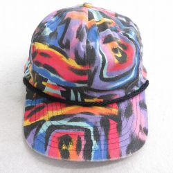 中古 キャップ 90年代 90s 総柄 紫他 パープル 25oct14