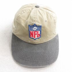 中古 キャップ 00年代 00s NFL sprint 刺繍 ツートンカラー コットン ベージュ他 アメフト スーパーボウル 26mar05