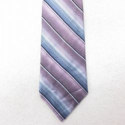 【50%OFF】中古 ネクタイ 90年代 90s シルク USA製 薄紫他 パープル ボーダー 24oct30