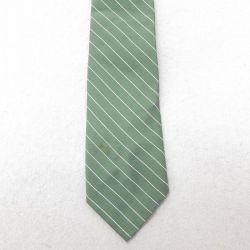 【50%OFF】中古 ネクタイ 70年代 70s 緑 グリーン ボーダー 24oct31