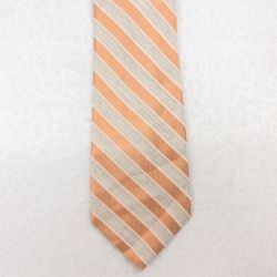 中古 ネクタイ 90年代 90s シルク USA製 オレンジ系他 24nov07