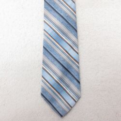 中古 ネクタイ 00年代 00s グレー ボーダー 25jul01