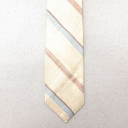 【20%OFF】中古 ネクタイ 80年代 80s USA製 薄ベージュ カーキ 25jul01