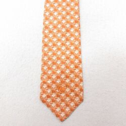 【50%OFF】中古 ネクタイ 70年代 70s シルク オレンジ 25jul01