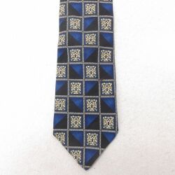 中古 タウンクラフト ネクタイ 90年代 90s USA製 紺他 ネイビー 25jul01
