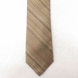 中古 ネクタイ シルク ベージュ他 カーキ 25jul01