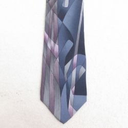 中古 ネクタイ 90年代 90s シルク 紫他 パープル 25jul15