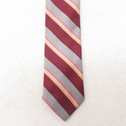 【20%OFF】中古 ネクタイ 80年代 80s シルク USA製 エンジ 25jul15