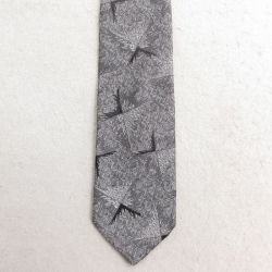 中古 ネクタイ 90年代 90s 総柄 USA製 グレー 25jul23