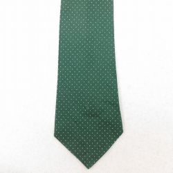 中古 ネクタイ 80年代 80s 緑 グリーン ドット 25jul26