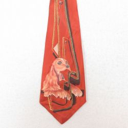 中古 ビンテージ ネクタイ 50年代 50s 犬 デッド エンジ 【spe】 25jul26