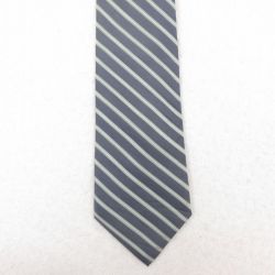 中古 ペリーエリス ネクタイ 90年代 90s シルク USA製 グレー ボーダー 25jul26