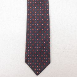 【20%OFF】中古 ネクタイ 80年代 80s 総柄 紺 ネイビー 25jul26