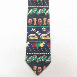 中古 ピューリタン ネクタイ 00年代 00s レーシングカー USA製 黒 26feb13