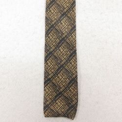 中古 ネクタイ 70年代 70s シルク 茶 26feb19