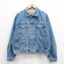【50%OFF】XL★古着 ギャップ GAP 長袖 ジージャン メンズ 大きいサイズ 紺 ネイビー デニム 25aug09 中古 アウター Gジャン ジャケット
