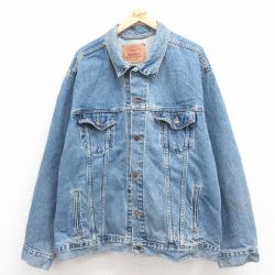 XL★古着 リーバイス Levis 70507 長袖 ジージャン メンズ 90年代 90s 大きいサイズ コットン USA製 紺 ネイビー デニム 【spe】 25aug23 中古 アウター Gジャン ジャケット