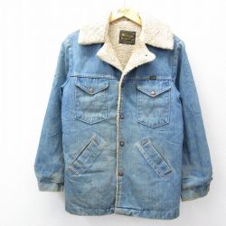 【50%OFF】ラングラー 80s デニムジャケット ボア ネイビー L | 古着