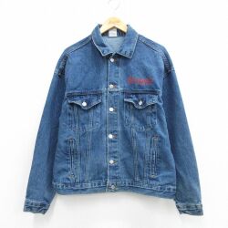 L★古着 長袖 ジージャン メンズ 90年代 90s ターゲット 紺 デニム 26mar09