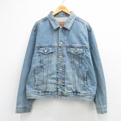 XL★古着 ギャップ GAP 長袖 ジージャン メンズ コットン 紺 デニム 26mar09