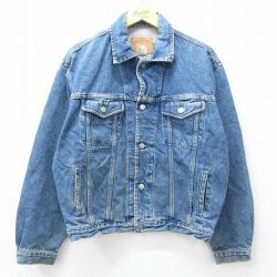 L★古着 ギャップ GAP 長袖 ジージャン メンズ 00年代 00s コットン 紺 デニム 26apr04