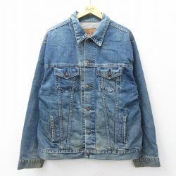 XL★古着 ギャップ GAP 長袖 ジージャン メンズ 00年代 00s コットン 紺 デニム 26apr04