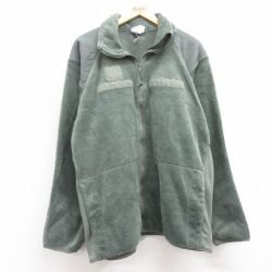 XL★古着 長袖 ミリタリー フリース ジャケット メンズ 00年代 00s ECWCS GEN3 レベル3 ラグラン 緑系 グリーン 25feb06 中古 アウター フライト