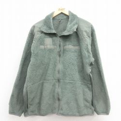 XL★古着 長袖 ミリタリー フリース ジャケット メンズ ECWCS GEN3 レベル3 ポーラテック ラグラン USA製 緑 グリーン 【spe】 25sep04 中古 アウター フライト