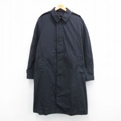 L★古着 長袖 ミリタリー コート メンズ 80年代 80s ロング丈 USA製 黒 ブラック 内側ファー 25sep27 中古 アウター