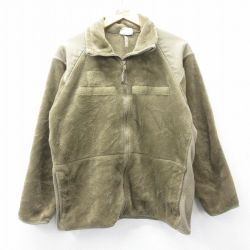 【20%OFF】XL★古着 長袖 ミリタリー フリース ジャケット メンズ ECWCS GEN3 レベル3 ベージュ系 カーキ 25oct14 中古 アウター フライト