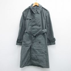 L★古着 長袖 ビンテージ ミリタリー レイン コート メンズ 60年代 60s アーミー ARMY ロング丈 USA製 グレー系 25oct22 中古 アウター