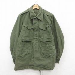 M★古着 長袖 ビンテージ ミリタリー フィールド ジャケット メンズ 60年代 60s M-51 濃緑 グリーン 【spe】 25oct28 中古 アウター フライト