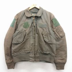 XL★古着 長袖 ミリタリー ジャケット メンズ CWU-65/P 緑 25nov17