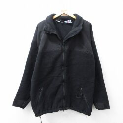 XL★古着 長袖 ミリタリー フリース ジャケット メンズ 00年代 00s ECWCS GEN3 レベル3 大きいサイズ 黒【spe】 25nov21