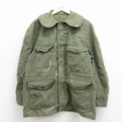 【50%OFF】60s ミリタリーキャトルジャケット グリーン L | 古着