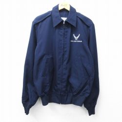 L★古着 長袖 ミリタリー ジャケット メンズ USエアフォース USA製 濃紺【spe】 26jan10