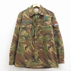 【20%OFF】オランダ軍 ミリタリージャケット 迷彩 ブラウン L | 古着
