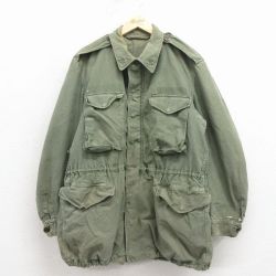 M-51ミリタリーフィールドジャケット 50s グリーン M | 古着