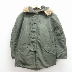 60s N-3Bミリタリージャケット コヨーテファー グリーン L | 古着