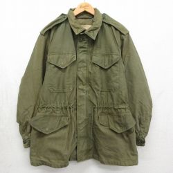 L★古着 長袖 ビンテージ ミリタリー フィールド ジャケット メンズ 60年代 60s M-51 コットン USA製 カーキ【spe】 26may13