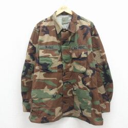 ミリタリー 90s コンバットジャケット USアーミー ウッドランドカモ XL | 古着