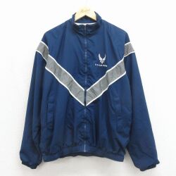 USエアフォース 長袖ミリタリージャケット リフレクター ネイビー メンズXL相当 | 古着