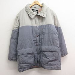 XL★古着 長袖 ジャケット メンズ 90年代 90s ツートンカラー グレー他 24sep30 中古 アウター