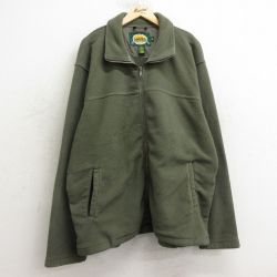 【20%OFF】XL★古着 カベラス 長袖 フリース ジャケット メンズ 00年代 00s 大きいサイズ 濃緑 グリーン 24nov20 中古 アウター