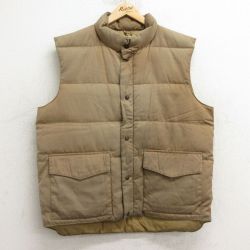 L★古着 カベラス ダウンベスト メンズ 90年代 90s 茶 ブラウン 24dec06 中古 アウター