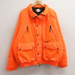 XL★古着 長袖 ジャケット メンズ ラグラン 大きいサイズ オレンジ 24dec07 中古 アウター